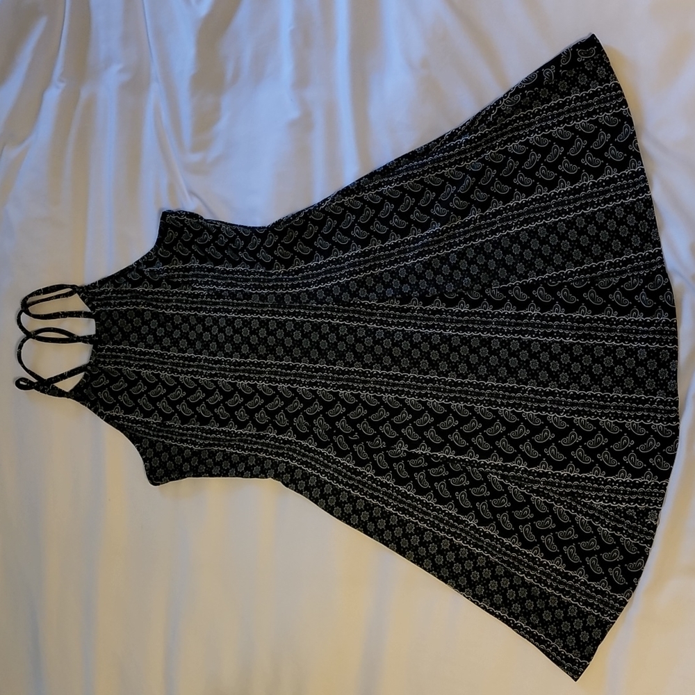 Black and White Strappy Mudd Dress Medium